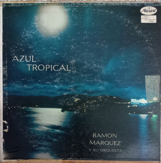 Ramon Marquez Y Su Orquesta* - Azul Tropical (LP, Album, Mono)
