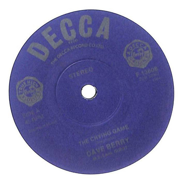 Dave Berry - The Crying Game (7", Single, RE, sol)