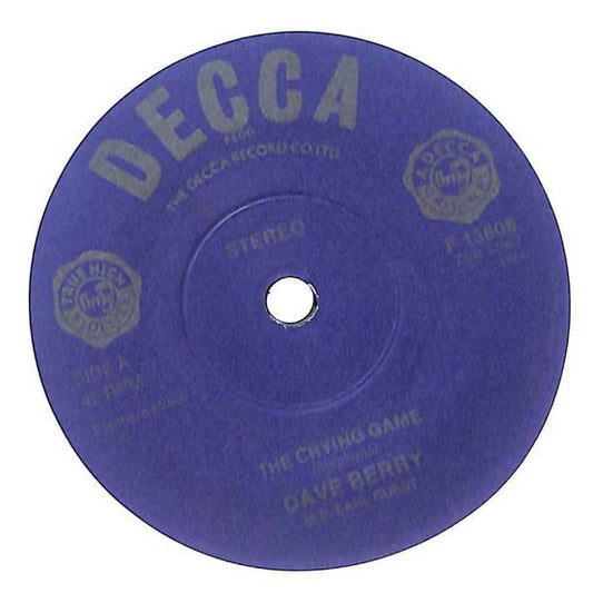 Dave Berry - The Crying Game (7", Single, RE, sol)