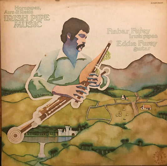 Finbar Furey, Eddie Furey* - Irish Pipe Music: Hornpipes, Airs & Reels (LP, Col)