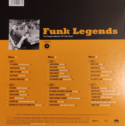 Various - Funk Legends (The Greatest Selection Of Funky Music) (3xLP, Comp, Ltd, Box)