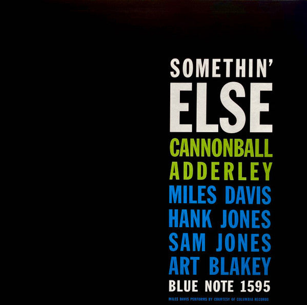 Cannonball Adderley - Somethin' Else (LP, Album, RE, 180)
