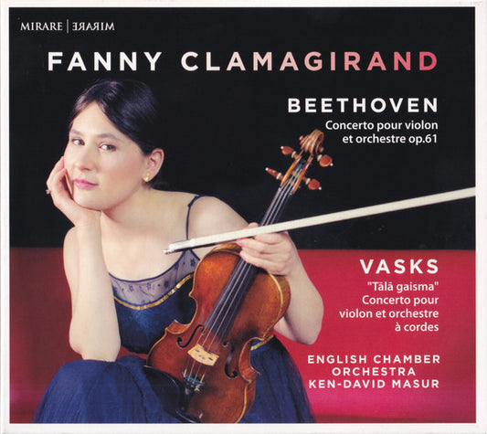 Beethoven* / Vasks*, Fanny Clamagirand, English Chamber Orchestra, Ken-David Masur - Concerto Pour Violon Et Orchestre Op.61 / "Tālā Gaisma", Concerto Pour Violon Et Orchestre À Cordes (CD, Album)