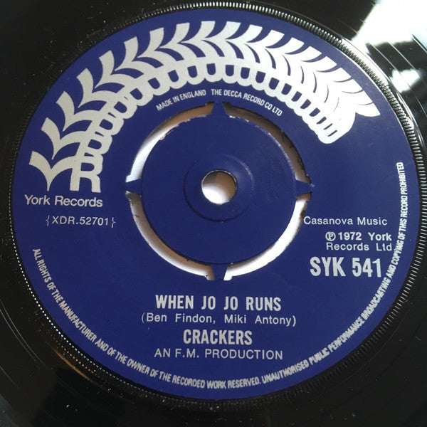 Crackers (4) - When Jo Jo Runs (7", Single)