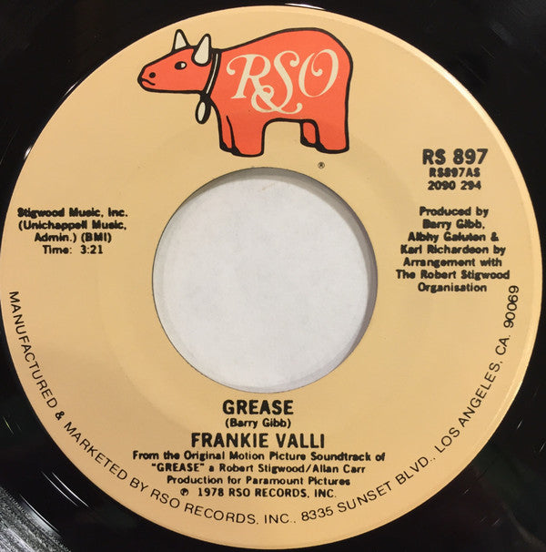 Frankie Valli / Gary Brown (2) - Grease (7", Single, PRC)
