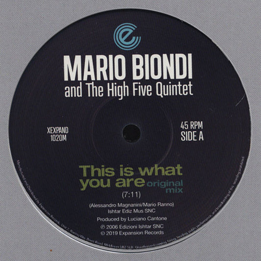 Mario Biondi And The High Five Quintet - This Is What You Are (12", RE)