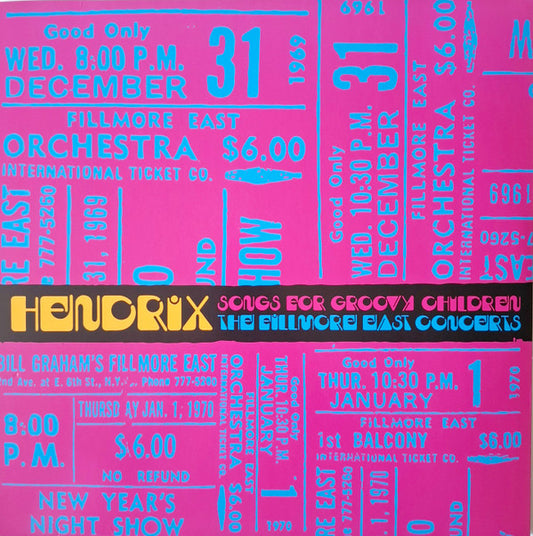 Hendrix* - Songs For Groovy Children (The Fillmore East Concerts Highlights)  (LP, RSD, Comp, Ltd, Blu)
