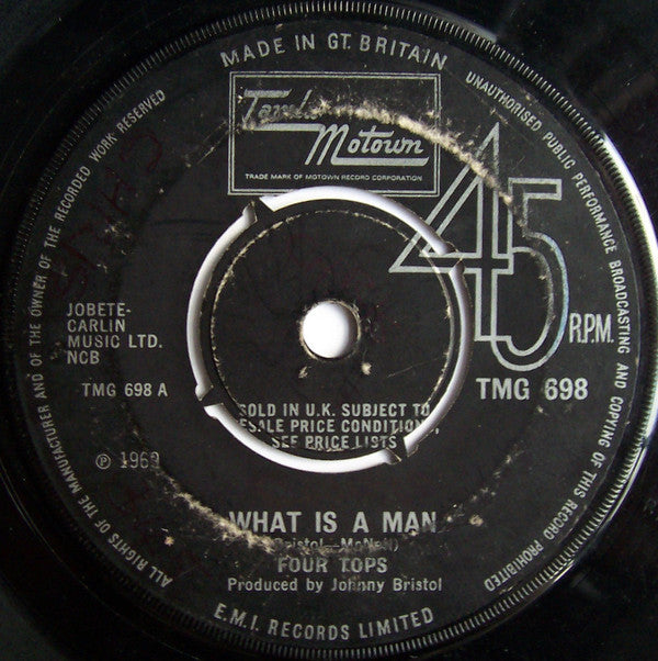 Four Tops - What Is A Man (7", Single, Pus)
