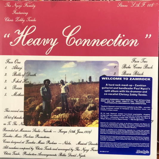 The Ngozi Family* Featuring Chris Zebby Tembo* - Heavy Connection (LP, Album, RE)