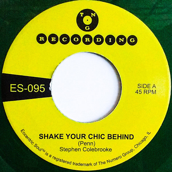 Stephen Colebrooke - Shake Your Chic Behind (7", Single, RE, Gre)