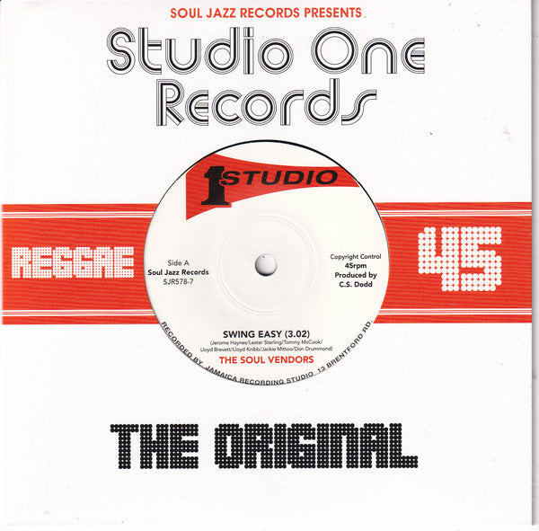 The Soul Vendors - Swing Easy / Ringo Rock (7", Single, RE)