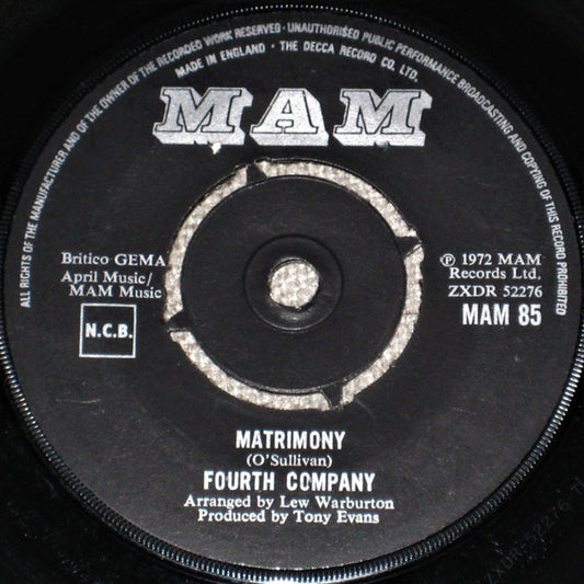 Fourth Company - Matrimony (7")