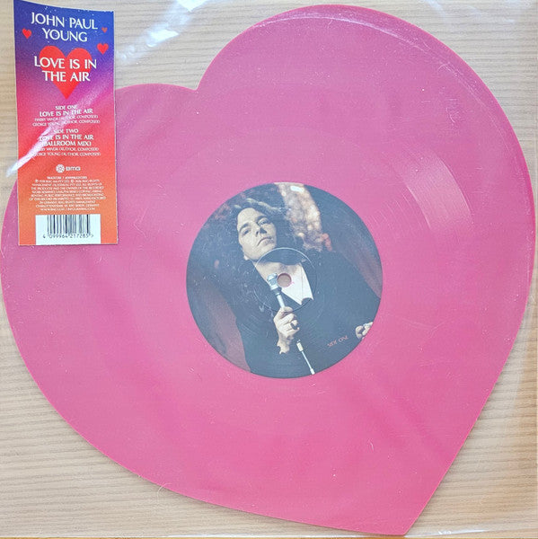 John Paul Young - Love Is In The Air (7", Shape, Single, Hea)