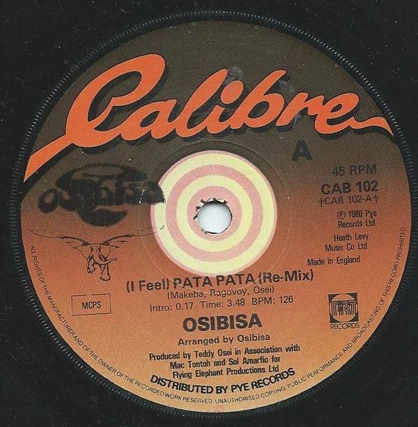Osibisa - (I Feel) Pata Pata (Re-Mix) (7", Sol)