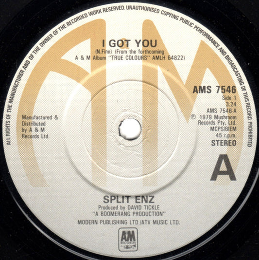 Split Enz - I Got You (7", Com)