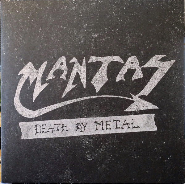 Mantas (3) - Death By Metal (LP, Comp, RE, Whi)
