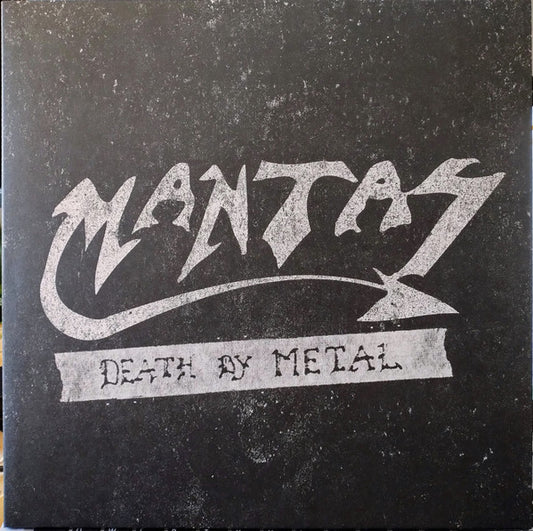 Mantas (3) - Death By Metal (LP, Comp, RE, Whi)