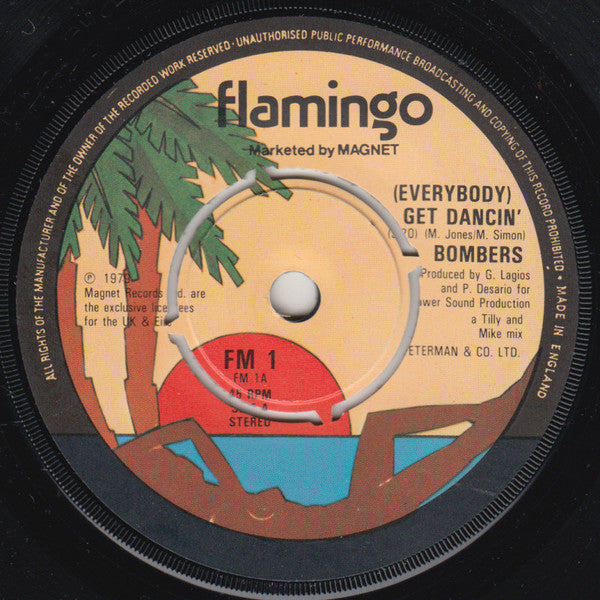 Bombers - (Everybody) Get Dancin' (7", Single)