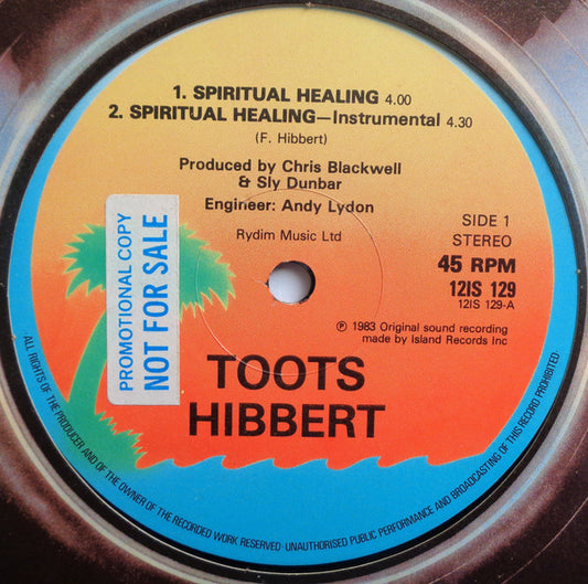 Toots Hibbert - Spiritual Healing (12")