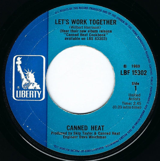 Canned Heat - Let's Work Together (7", Lar)