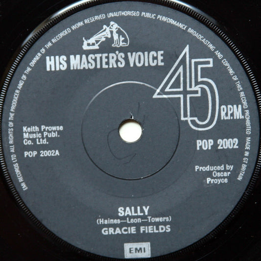 Gracie Fields - Sally / The Biggest Aspidistra In The World (7")