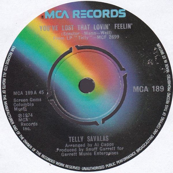Telly Savalas - You've Lost That Lovin' Feelin' (7")