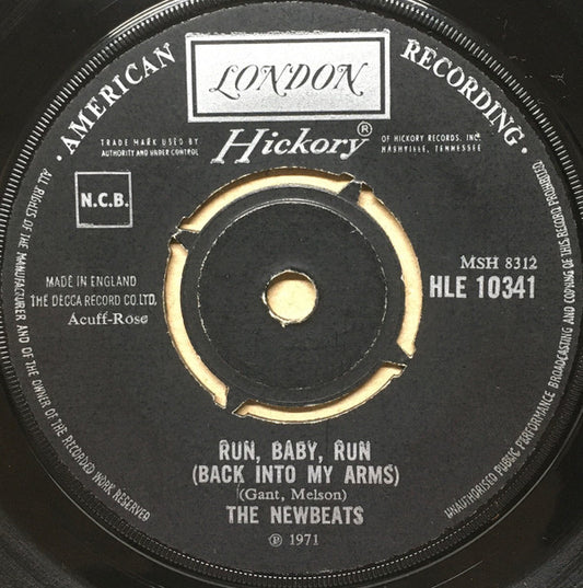 The Newbeats - Run, Baby, Run (Back Into My Arms) (7", Single)