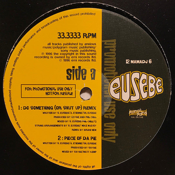 Eusebe - Do Something (12", EP, Promo)