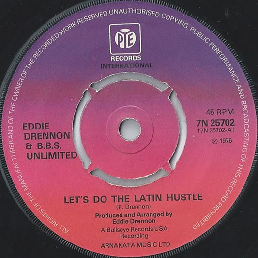 Eddie Drennon & B.B.S. Unlimited* - Let's Do The Latin Hustle (7", Single, Kno)
