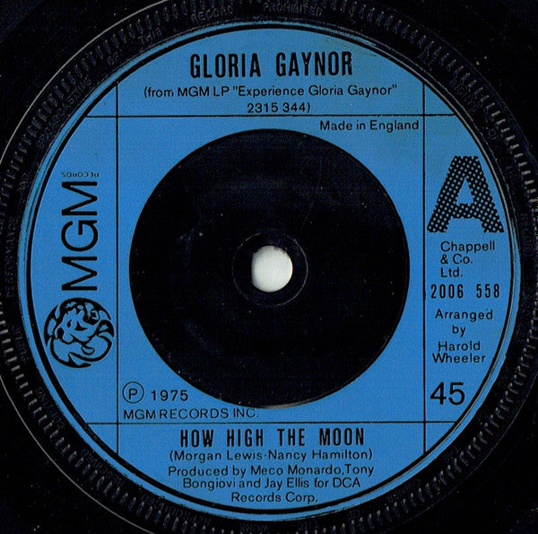 Gloria Gaynor - How High The Moon (7", Single)