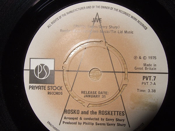 Rosko And The Roskettes - Jive (7", Single, Promo)