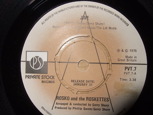 Rosko And The Roskettes - Jive (7", Single, Promo)