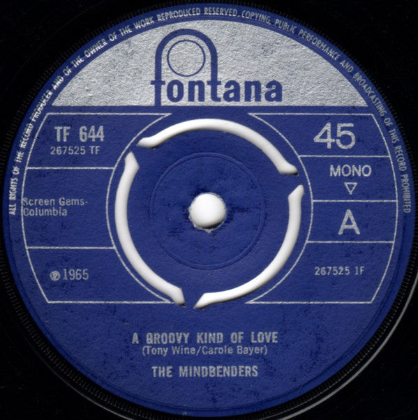 The Mindbenders - A Groovy Kind Of Love (7", Single, Mono, 3-P)