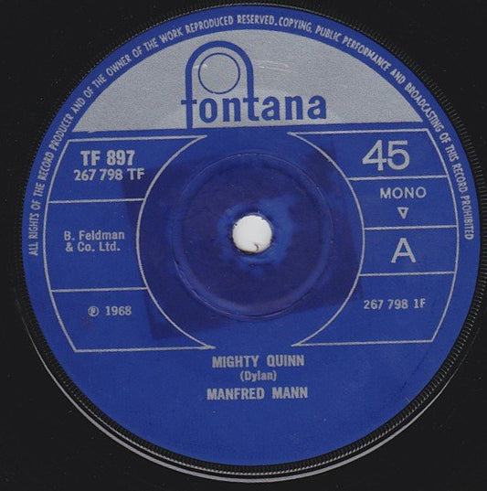 Manfred Mann - Mighty Quinn (7", Single, Sol)