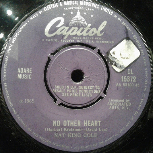 Nat King Cole - No Other Heart / Game Of Love (7", Single)