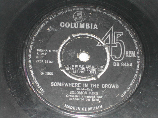 Solomon King - Somewhere In The Crowd / Hava Nagila (7", Single)