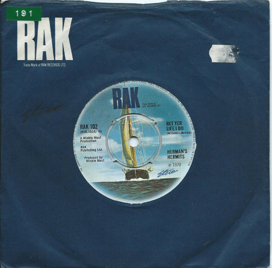 Herman's Hermits - Bet Yer Life I Do (7", Single, Kno)
