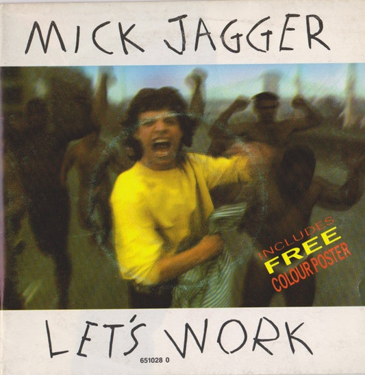 Mick Jagger - Let's Work (7", Single, Pos)