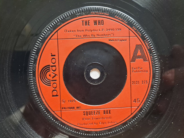 The Who - Squeeze Box (7", Single)