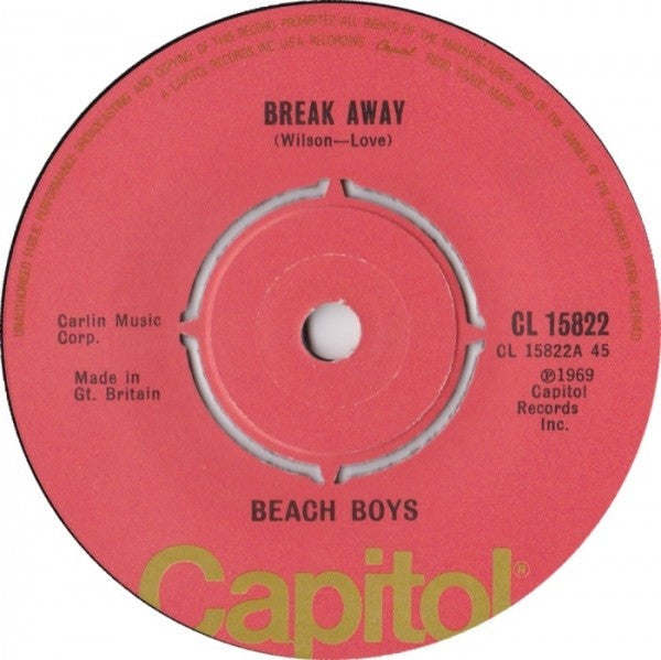 Beach Boys* - Break Away  (7", Single)