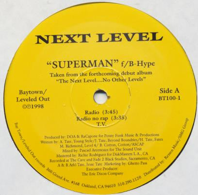Next Level (3) Featuring B-Hype - Superman (12")