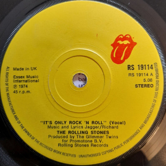 The Rolling Stones - It's Only Rock 'N Roll (7", Single)