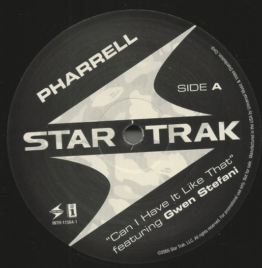 Pharrell* Featuring Gwen Stefani - Can I Have It Like That (12", Promo)