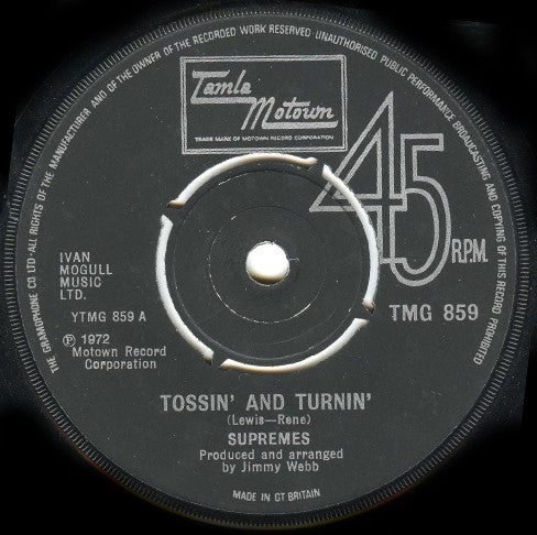 Supremes* - Tossin' And Turnin' (7")