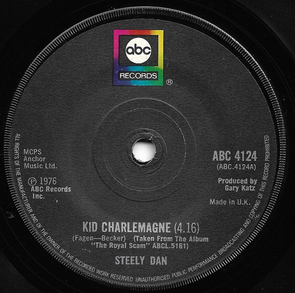 Steely Dan - Kid Charlemagne (7", Single)