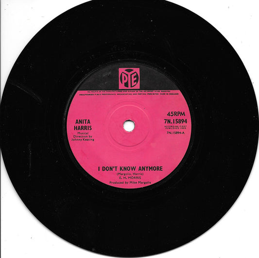 Anita Harris - I Don't Know Anymore (7", Single)