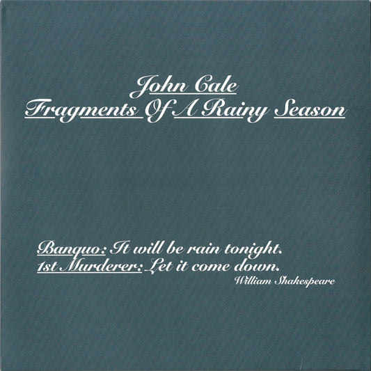 John Cale - Fragments Of A Rainy Season (2xLP, Album, RE, RM, 180)