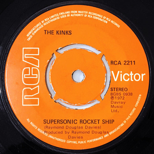 The Kinks - Supersonic Rocket Ship (7", Single, Pus)