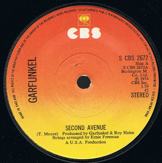 Garfunkel* - Second Avenue (7", Single)