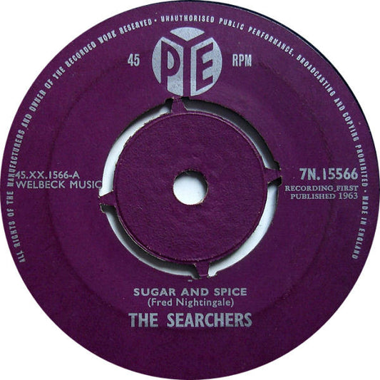 The Searchers - Sugar And Spice (7", Single, Plu)